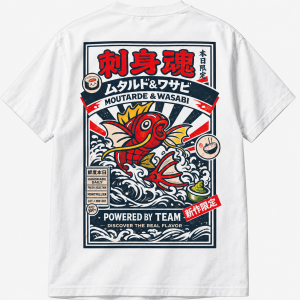 White MW 001 Magikoï T-shirt — back view